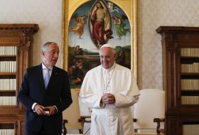 MARCELO FICOU FELIZ COM RESPOSTA DO PAPA FRANCISCO A CONVITE PARA VISITAR PORTUGAL