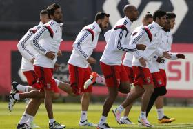 GAITÁN AUSENTE DO ÚLTIMO TREINO DO BENFICA ANTES DO JOGO COM BAYERN MUNIQUE