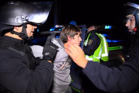 SUINICULTORES CONCENTRADOS NO TRIBUNAL DE ALCOBAÇA EM APOIO A MANIFESTANTES DETIDOS