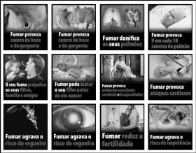 MAÇOS DE TABACO COM IMAGENS CHOCANTES COMEÇAM A SER VENDIDOS ESTA SEXTA-FEIRA