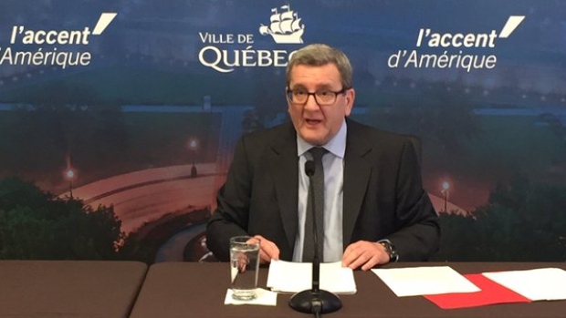 O presidente de Quebec City Régis Labeaume não vai colocar o nome da cidade na corrida para os Jogos Olímpicos de inverno de 2026. (Peter Tardif / CBC)