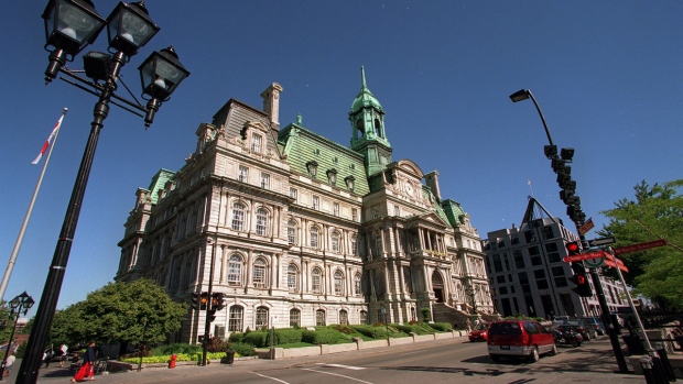 Uma vista da Câmara Municipal de Montreal, nesta foto de arquivo. (CP PHOTO/Paul Chiasson)