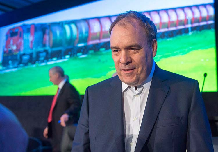 Claude Mongeau anuncia que está a deixar o cargo de CEO da CN Rail. FOTO: The Canadian Press