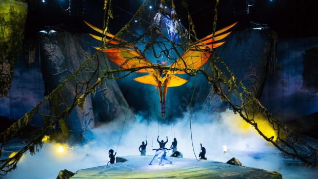 Esta imagem sem data divulgada pelo The Publicity Office mostra uma cena da produção do Cirque du Soleil, 