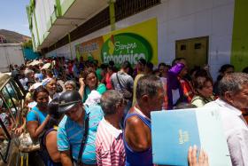 SUPERMERCADOS VENEZUELANOS LIMITAM VENDA A CLIENTES REGISTADOS NA ZONA ONDE RESIDEM