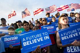 EUA/ELEIÇÕES: APOIANTES DE BERNIE SANDERS COM DIFICULDADE EM VOTAR HILLARY CLINTON