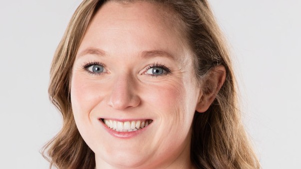 Rosie MacLennan, a porta-bandeira da equipa Canadá no Rio 2016 (Comité olímpico canadiano)