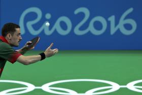 RIO2016: MARCOS FREITAS NA QUARTA RONDA DO TÉNIS DE MESA, AO BATER OVIDIU