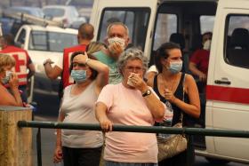 INCÊNDIOS: CERCA DE 200 PESSOAS DESLOCADAS PARA QUARTEL NO FUNCHAL DURANTE A NOITE