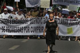 BES: PROTESTO DE EMIGRANTES LESADOS TERMINA JUNTO AO BANCO DE PORTUGAL