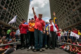 MANIFESTAÇÕES PRÓ E CONTRA MADURO ESPERADAS NAS RUAS DA CAPITAL VENEZUELANA