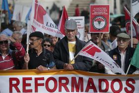 REFORMADOS CONCENTRAM-SE EM LISBOA PARA EXIGIR MELHORES PENSÕES