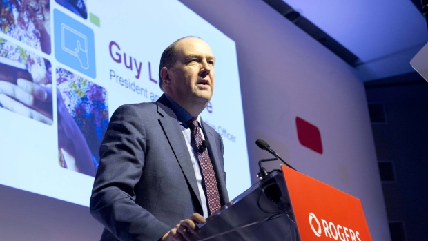 Guy Laurence, presidente e CEO da Rogers Communications, na reunião anual em Toronto - 21 abril de 2015. FOTO La Presse Canadienne Images/Rogers Communications Inc.