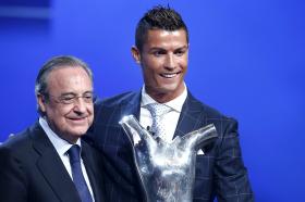 FLORENTINO PÉREZ DIZ QUE CRISTIANO RONALDO É O “GRANDE SUCESSOR” DE DI STÉFANO