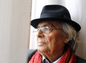 POETA ADONIS EM LISBOA PARA APRESENTAÇÃO DA PRIMEIRA ANTOLOGIA EM PORTUGUÊS