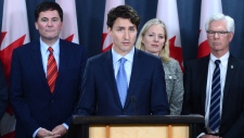 O primeiro-ministro Justin Trudeau durante uma conferência de imprensa no National Press Theatre, em Otava - 29 de novembro de 2016. THE CANADIAN PRESS/Sean Kilpatrick