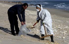PELO MENOS 300 VOLUNTÁRIOS PARTICIPAM NA REMOÇÃO DE ESPUMA NO ALGARVE