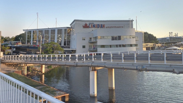 O antigo Molson Canadian Amphitheatre, que agora será conhecido como Budweiser Stage, é retratado nesta Street View Image. (Google)