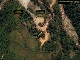 IMAGENS DE SATÉLITE MOSTRAM ATIVIDADE CONTÍNUA EM BASE NORTE-COREANA DE TESTES NUCLEARES