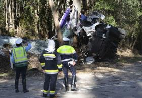 DESPISTE DE PESADO CAUSA UM MORTO E CORTE DO IC2 EM RIO MAIOR