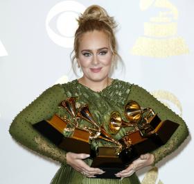 CANTORA BRITÂNICA ADELE DOMINA PRINCIPAIS CATEGORIAS DOS GRAMMY