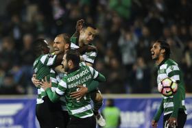 SPORTING VENCE ESTORIL-PRAIA E REDUZ PARA SEIS PONTOS DESVANTAGEM PARA FC PORTO