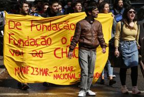 ESTUDANTES DO ENSINO SUPERIOR MANIFESTAM-SE EM LISBOA