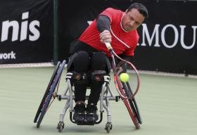 DO CANADÁ PARA VILAMOURA PARA REPRESENTAR PORTUGAL EM TORNEIO DE TÉNIS EM CADEIRA DE RODAS