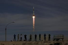 NAVE TRIPULADA RUSSA PARTE RUMO A ESTAÇÃO ESPACIAL INTERNACIONAL