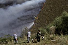 ALCOBAÇA: MAIS DE 60 BOMBEIROS COMBATEM CHAMAS EM PATAIAS