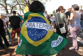 TEMER ASSEGURA QUE BRASIL CONTINUA A TRABALHAR “COM OU SEM OS PROTESTOS”