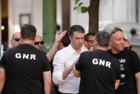 CENTENAS DE MILITARES DA GNR EM PROTESTO EM LISBOA