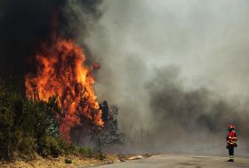 FOGO EM ALIJÓ OBRIGA AO CORTE NOS ACESSOS DA A4 À EN15