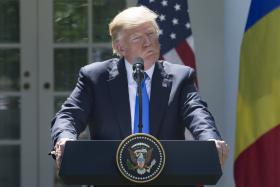 TRUMP DIZ QUE EUA ESTÃO COMPROMETIDOS COM DEFESA COMUM DOS ALIADOS NA NATO