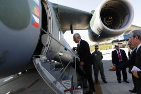 10 DE JUNHO: COSTA DEFENDE QUE NOVO AVIÃO KC390 SIMBOLIZA O FUTURO DE PORTUGAL E BRASIL