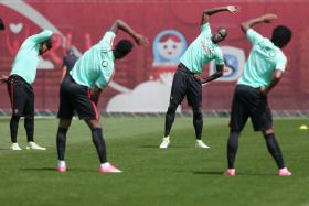 PORTUGAL TREINA NA ARENA OTKRYTIE PARA A TAÇA DAS CONFEDERAÇÕES