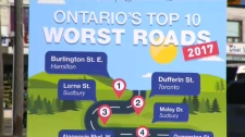 DUFFERIN STREET COM A SEGUNDA PIOR ESTRADA NO ONTÁRIO PELA CAA