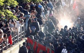 CONFRONTOS ENTRE POLÍCIA E MANIFESTANTES ANTI-G20 EM HAMBURGO
