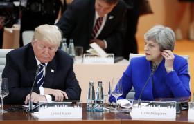 TRUMP DIZ A PM BRITÂNICA QUE SÓ VAI AO REINO UNIDO QUANDO TIVER UMA BOA RECEÇÃO