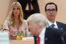 TRUMP ADMITE QUE FILHA IVANKA O SUBSTITUIU NA MESA DA CIMEIRA DE LÍDERES DO G20