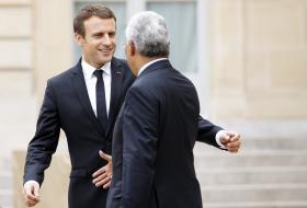 MACRON FELICITA ANTÓNIO COSTA POR CONCLIAR RETOMA ECONÓMICA COM POLÍTICA SOCIAL