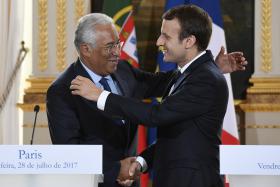 COSTA E MACRON DEBATEM “AÇÃO EUROPEIA” PARA COMBATER OS FOGOS