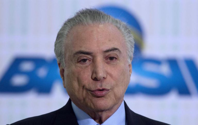GOVERNO DO BRASIL DIZ QUE ACUSAÇÃO CONTRA TEMER É UMA “MARCHA IRRESPONSÁVEL”