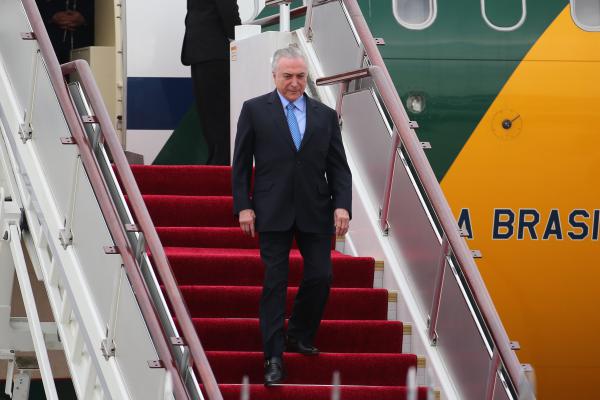 PRESIDENTE DO BRASIL CHEGA À CIDADE CHINESA DE XIAMEN PARA PARTICIPAR NA CIMEIRA DOS BRICS
