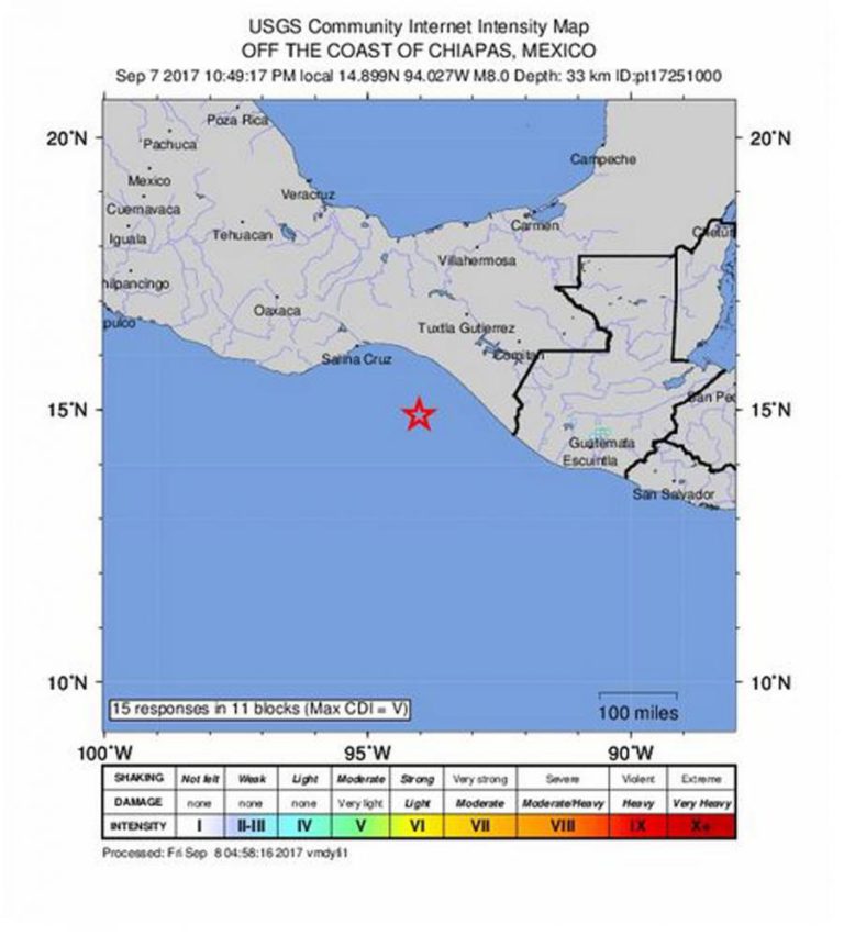 SISMO NO MÉXICO FAZ ATIVAR ALERTAS DE TSUNAMI EM PELO MENOS OITO PAÍSES