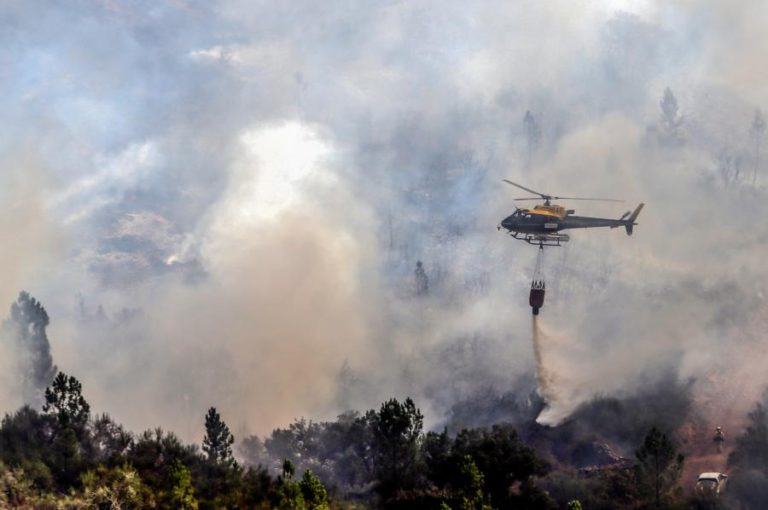 MAIS DE 100 OPERACIONAIS COMBATEM INCÊNDIO EM VISEU