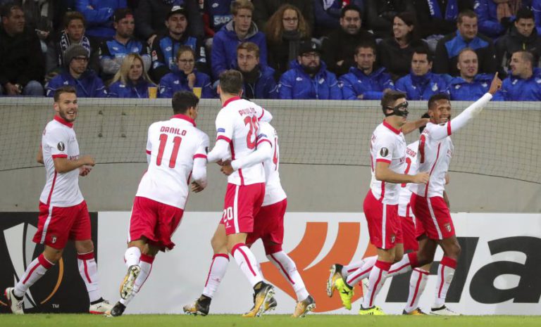 SPORTING DE BRAGA ESTREIA-SE COM VITÓRIA EM CASA DO HOFFENHEIM