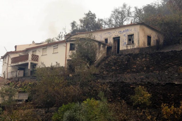 CHAMAS AMEAÇAM DUAS ALDEIAS EM ARGANIL E PROGRIDEM NO SENTIDO DA MATA DA MARGARAÇA