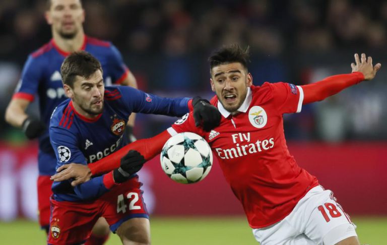 BENFICA FORA DAS TAÇAS EUROPEIAS, AO PERDER EM MOSCOVO