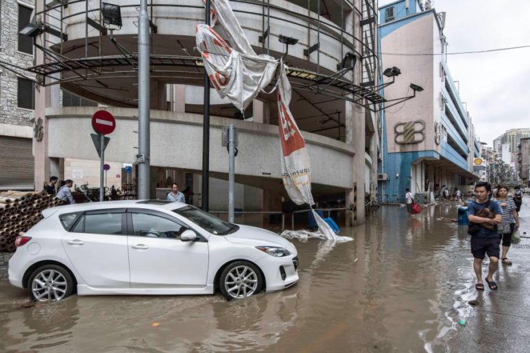 MACAU CANALIZA 1,5 ME PARA OBRAS EM INSTALAÇÕES DANIFICADAS POR TUFÃO HATO